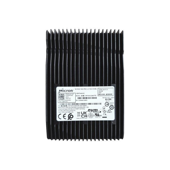 Festplatte Dell Micron 960GB SSD NVMe PCIe 4.0x4 U.3 2.5" TLC RI NG1C6