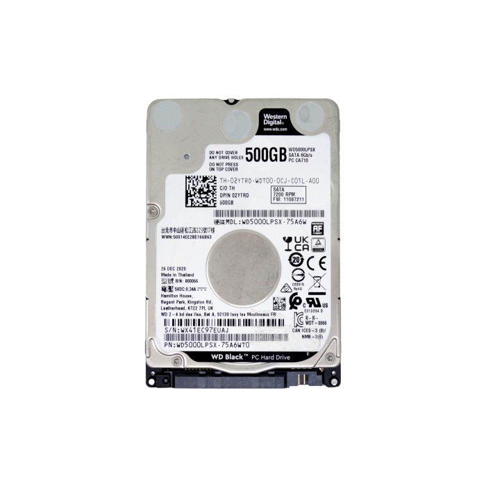 Festplatte Dell WD Black 500GB 7.2K 6Gbps SATA 2.5" SFF 2YTRD