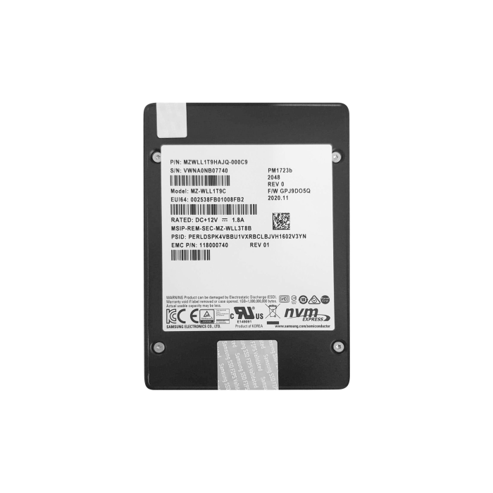 Festplatte EMC 1.92TB SSD NVMe PCIe 3.0x4 U.2 118000740