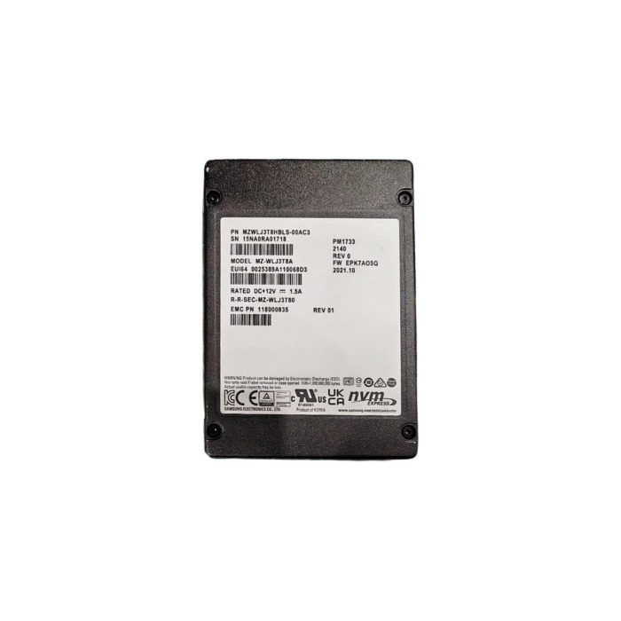 Festplatte EMC 3.84TB SSD NVMe PCIe 4.0x4 2.5" V-NAND TLC RI 512e 118000835
