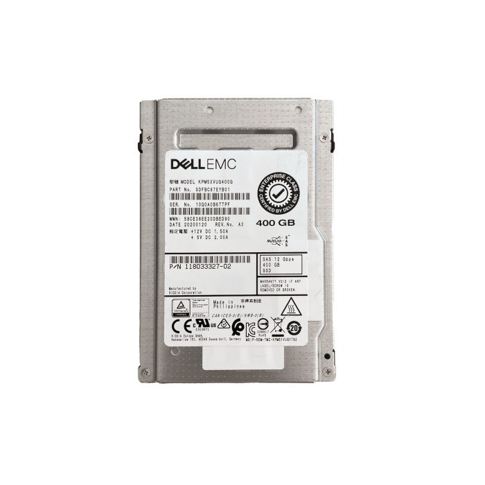 Festplatte EMC 400GB SSD SAS 12G 2.5" BiCS FLASH 3D TLC MU SIE 118033327-02