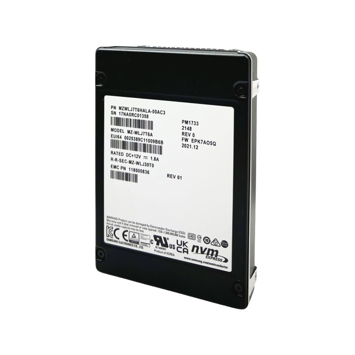 Festplatte EMC 7.68TB SSD NVMe PCIe 4.0x4 U.2 2.5" V-NAND TLC RI 118000836