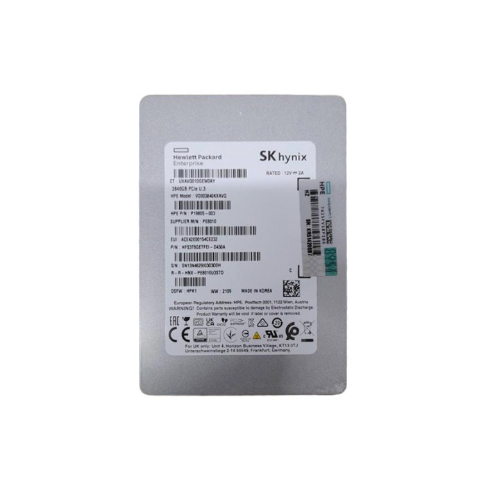 Festplatte HPE 3.84TB SSD NVMe U.3 2.5" TLC RI P19805-003