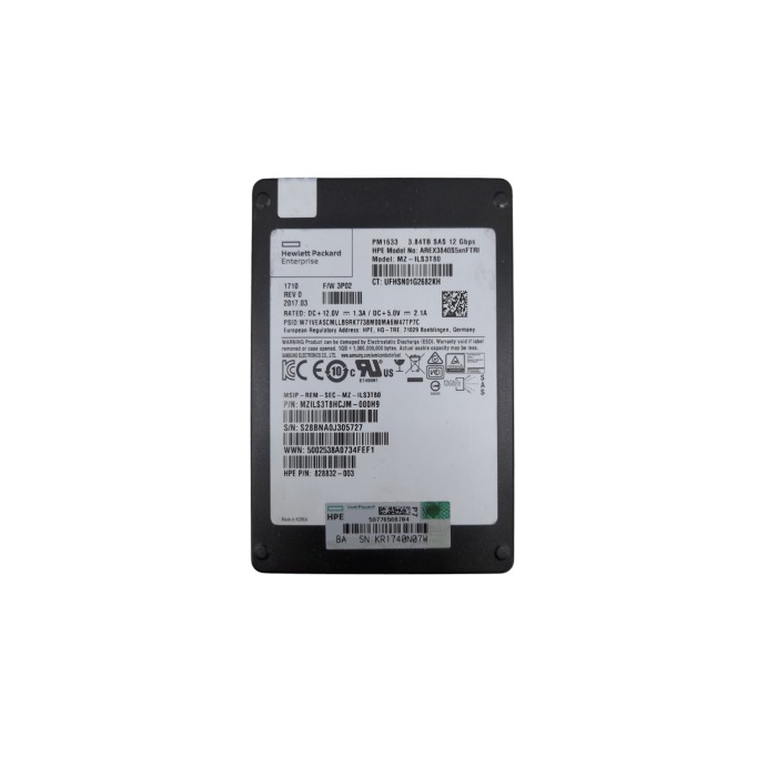 Festplatte HPE 3.84TB SSD SAS 12G 2.5" TLC RI 828832-003