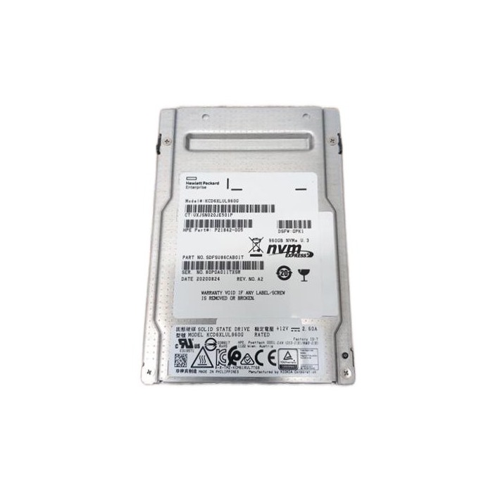 Festplatte HPE 960GB SSD NVMe PCIe 4.0x4 U.3 2.5" TLC MU P21842-005