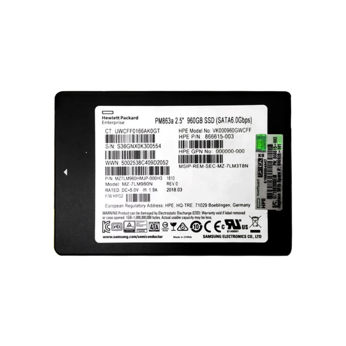 Festplatte HPE 960GB SSD SATA 6G 2.5" TLC RI P40498-B21 P41523-001