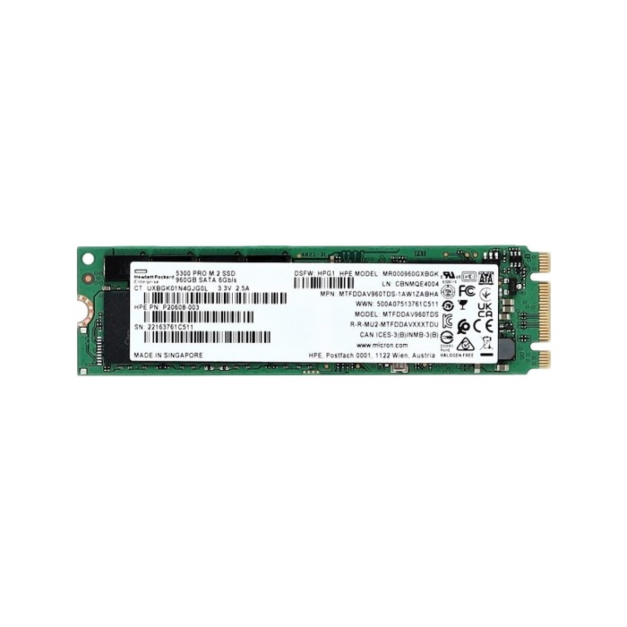 Festplatte HPE 960GB SSD SATA 6G M.2 2280 TLC RI P20608-003