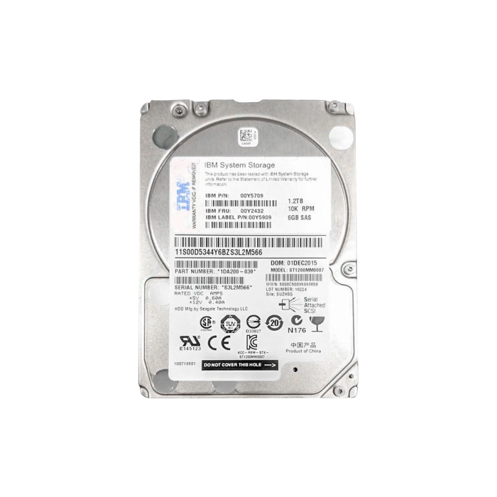 Festplatte IBM 1.2TB 10K HDD SAS 12G 2.5" 512n 128MB 00Y5709
