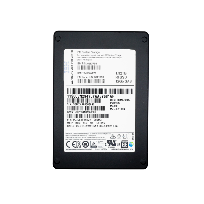 Festplatte IBM 1.92TB SSD SAS 12G 2.5" RI 01EJ594