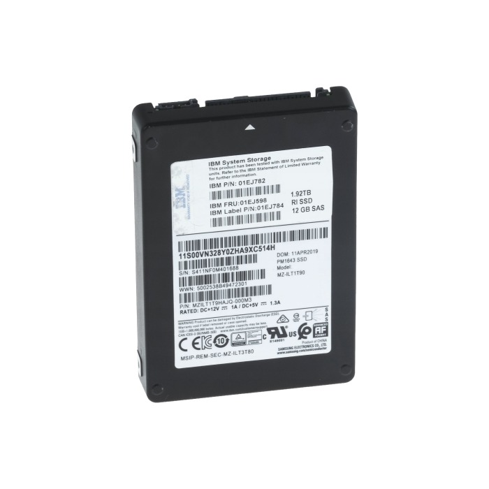 Festplatte IBM 1.92TB SSD SAS 12G 2.5" V-NAND TLC RI 512 01EJ782