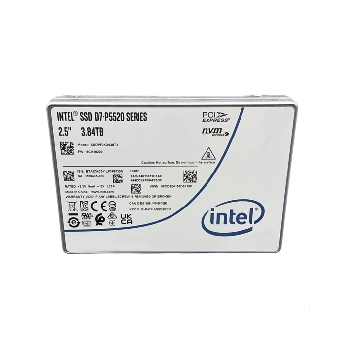 Festplatte Intel 3.84PB SSD NVMe PCIe 4.0x4 U.2 2.5" TLC SSDPF2KX038T1