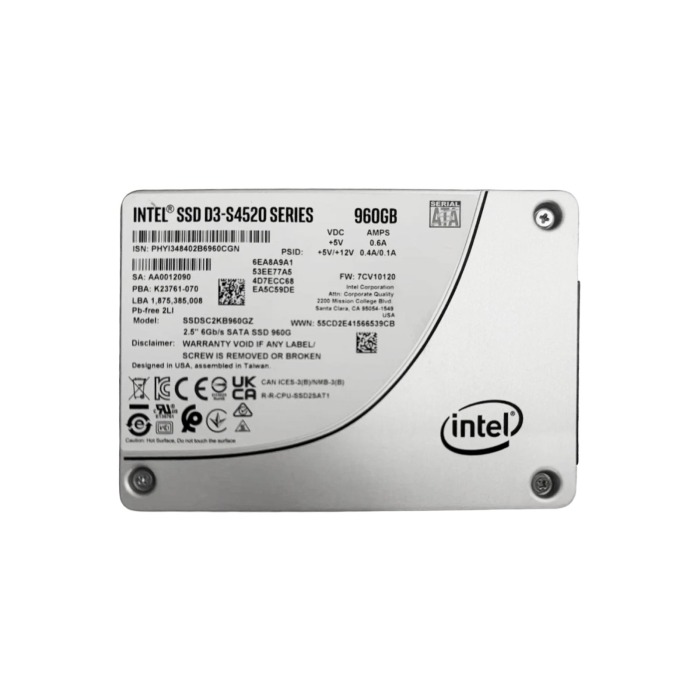 Festplatte Intel 960GB SSD SATA 6G 2.5" 3D TLC MU SSDSC2KB960GZ1Z