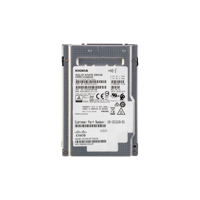 Festplatte Kioxia 800GB SSD SAS 12G 2.5" TLC MU KPM51VUG800G