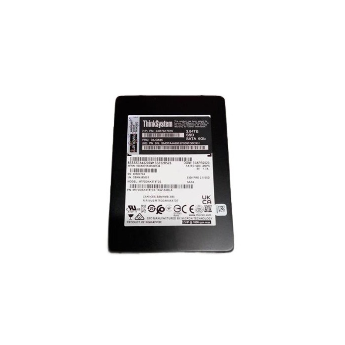 Festplatte Lenovo 3.84TB SSD SATA 6G 2.5" 3D TLC NAND RI 4XB7A17079