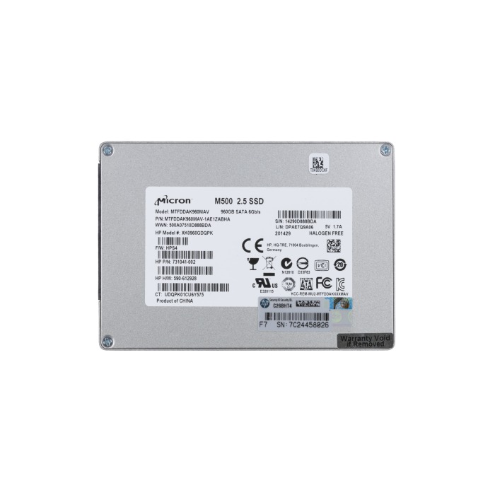 Festplatte Micron 960GB SSD SATA 6G 2.5" MLC MU MTFDDAK960MAV-1AE1ZABHA