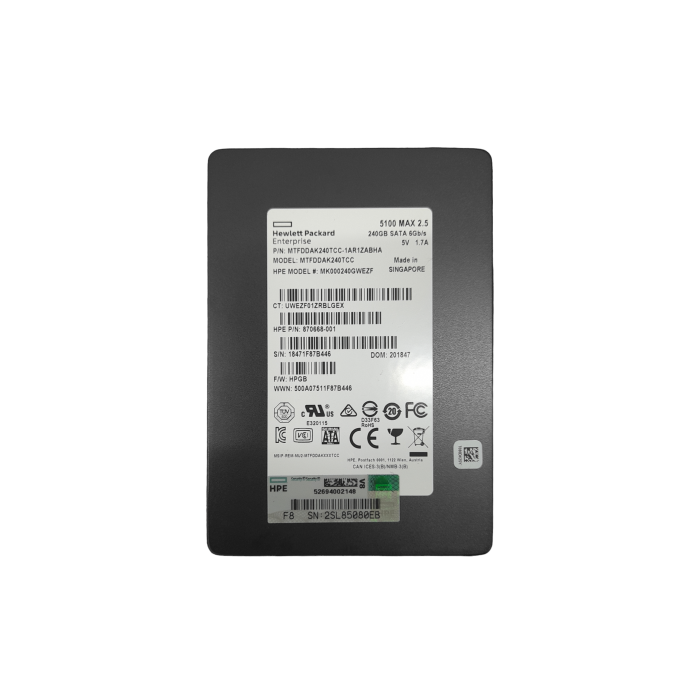 Festplatte Micron HPE 240GB SSD SATA 6G 2.5" TLC RI 870668-001