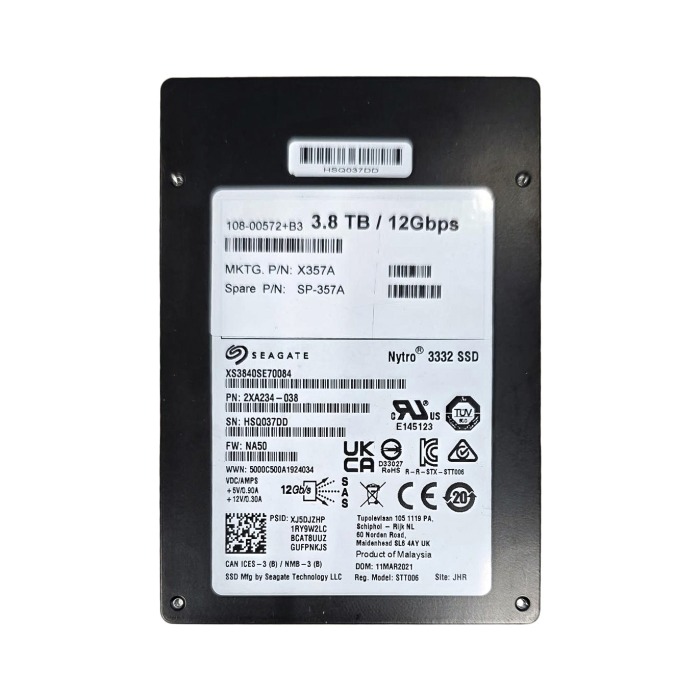 Festplatte Netapp 3.84TB SSD SAS 12G 2.5" TLC RI 108-00572+B3