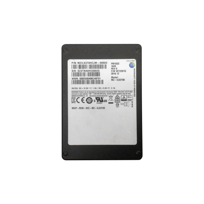 Festplatte Samsung 3.84TB SSD SAS 12G 2.5" TLC RI MZILS3T8HCJM-00003