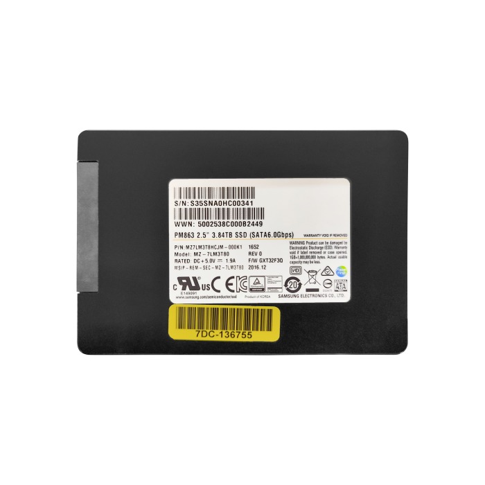 Festplatte Samsung 3.84TB SSD SATA 6G 2.5" MZ7LM3T8HCJM-000K1