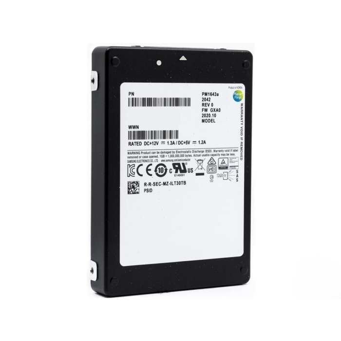 Festplatte Samsung 7.68TB SSD SAS 12G 2.5" TLC AES-256 MZILT7T6HALA-00007