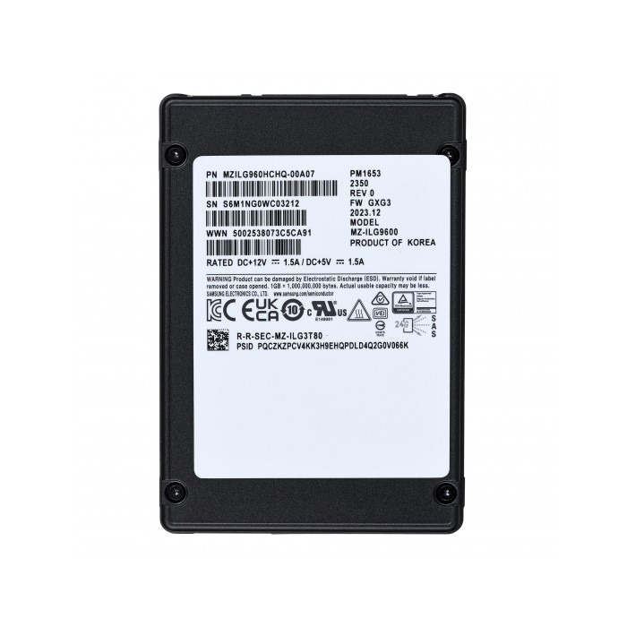 Festplatte Samsung 960GB SSD SAS 2.5" RI MZILG960HCHQ-00A07