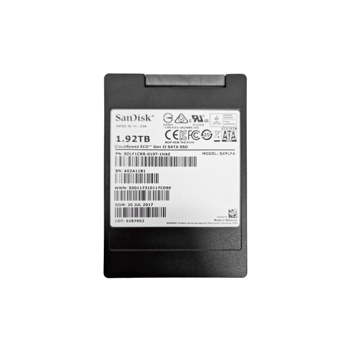 Festplatte SanDisk 1.92TB SSD SATA 6G 2.5" MLC E - Enterprise SDLF1CRR-019T-1HAZ