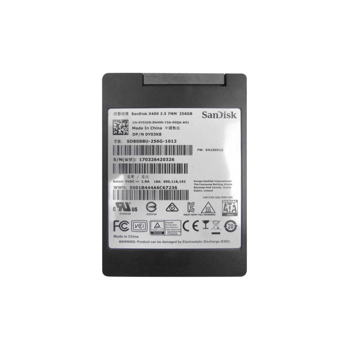 Festplatte SanDisk 256GB 2.5'' SSD SATA 0Y03K8
