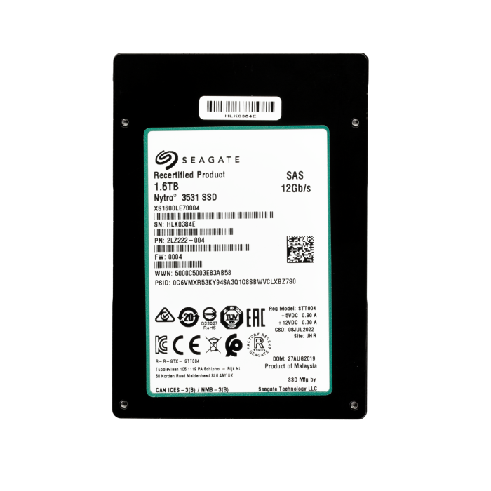Festplatte Seagate 1.6TB SSD SAS 12G 2.5" 3D eTLC MU 512e 2LZ222-004