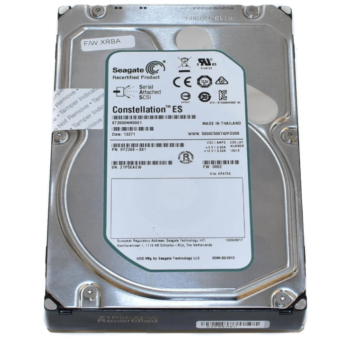 Festplatte Seagate 2TB HDD SAS 6G 3.5" ST2000NM0001