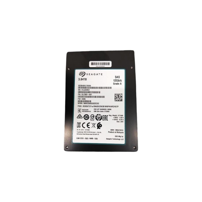 Festplatte Seagate 3.84TB SSD SAS 12G 2.5" 3D eTLC RI 2LZ202-881