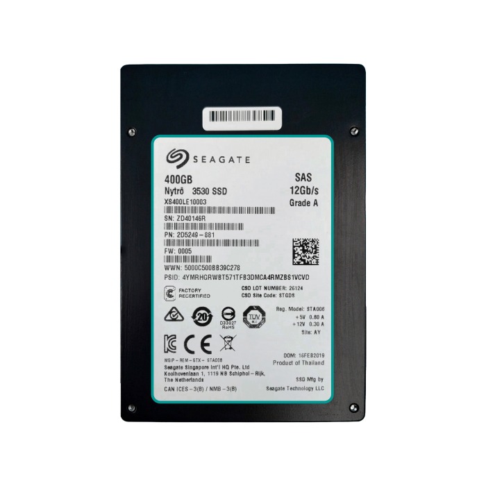 Festplatte Seagate 400GB SSD SAS 12G 2.5" MLC MU XS400LE10003