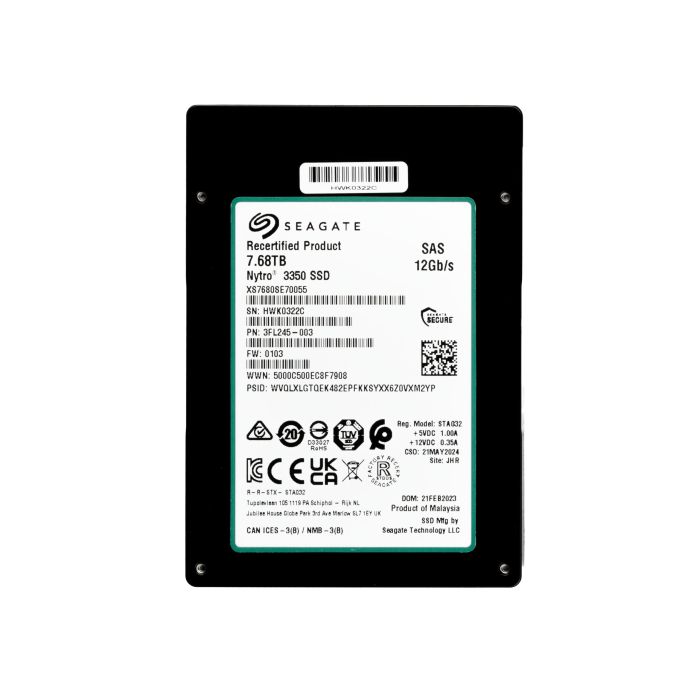 Festplatte Seagate 7.68TB SSD SAS 12G 2.5" 3D eTLC RI XS7680SE70055