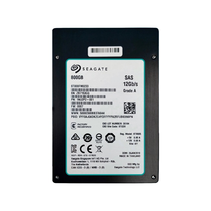 Festplatte Seagate 800GB SSD SAS 12G 2.5" MLC RI ST800FM0233
