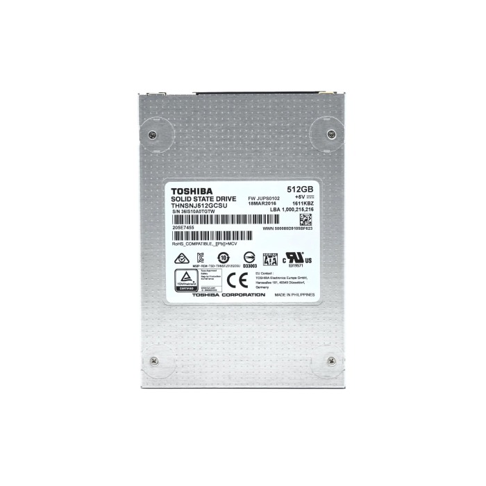 Festplatte Toshiba 512GB SSD SATA 6G 2.5" MLC THNSNJ512GCSU