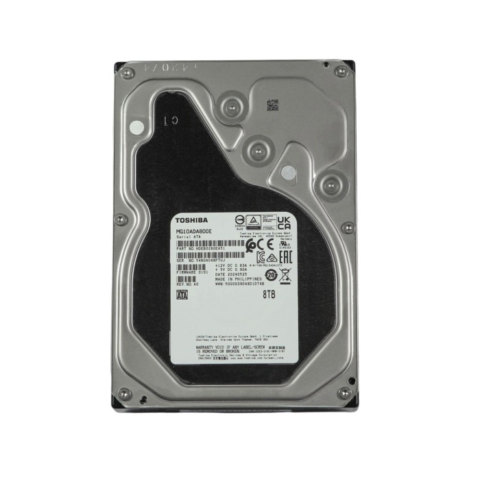 Festplatte Toshiba 8TB 7.2K HDD SATA 6G 3.5" 512MB MG10ADA800E