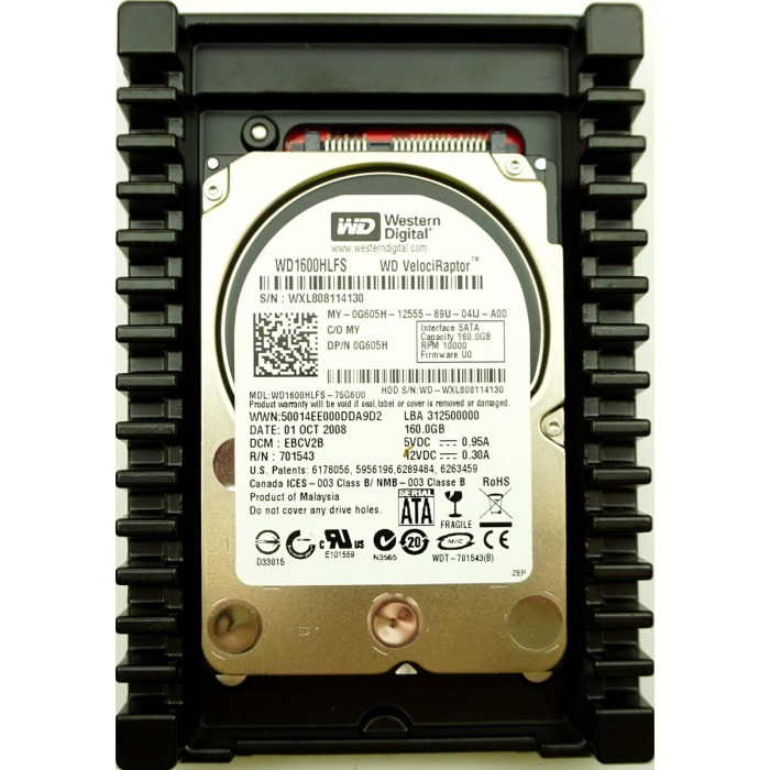 Festplatte WD 160GB 10K HDD SATA 2.5" 16MB G605H