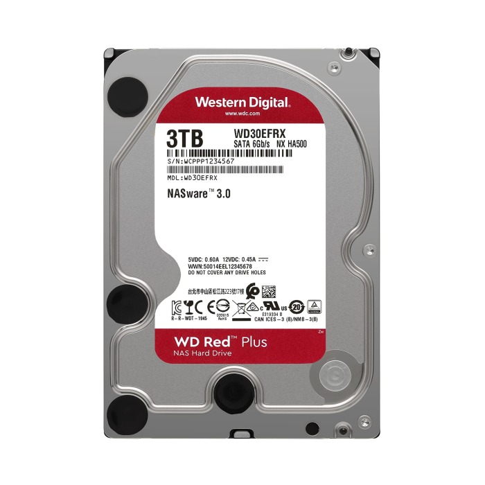Festplatte WD 3TB 5.4K HDD SATA 6G 3.5" 64MB WD30EFRX