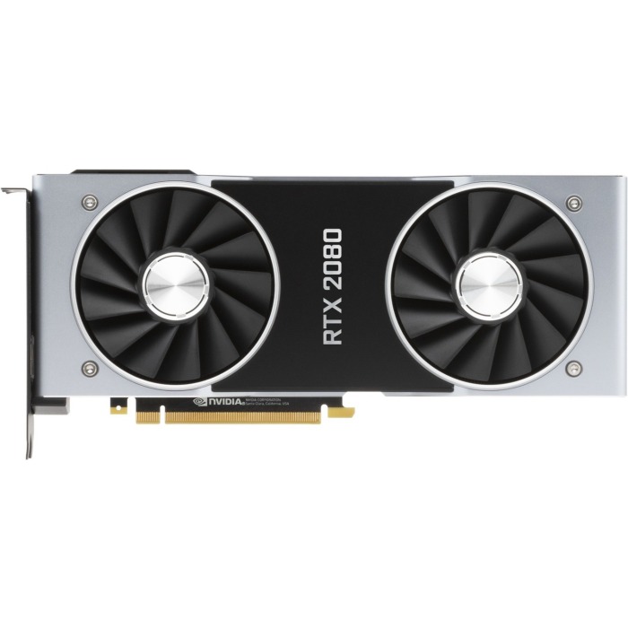 Grafikkarte NVidia GeForce RTX 2080 Founders Edition 8GB GDDR6 215W 900-1G180-2500-000