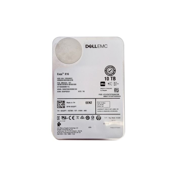 Hard drive Dell 10TB 7.2K HDD SAS 12G 3.5" 2G2PT-CMP+