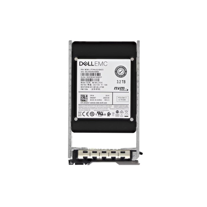 Hard drive Dell 3.2TB SSD PCIe NVMe PCIe 3.0x4 U.2 2.5" TLC RI K60N7