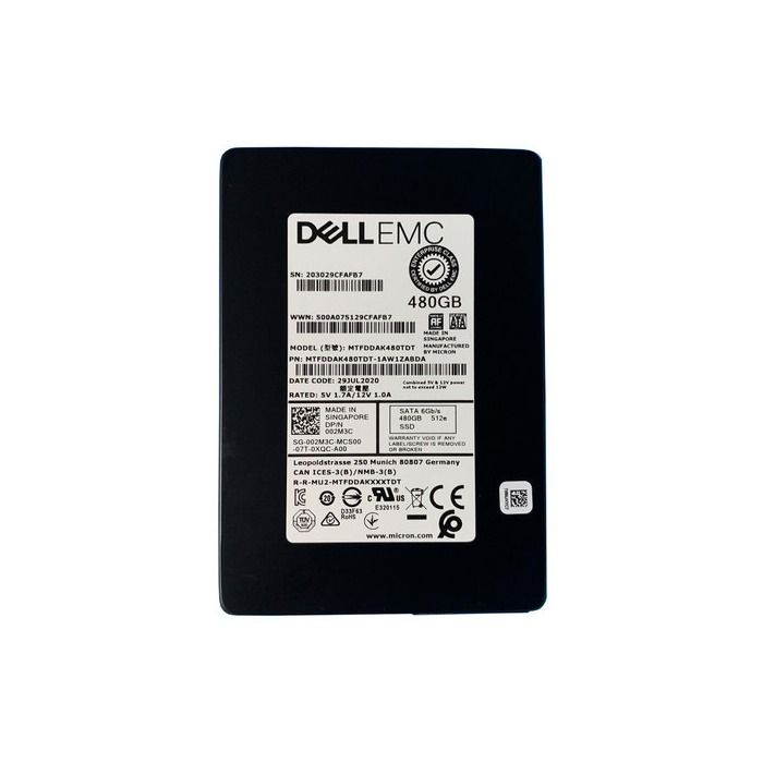 Hard drive Dell 480GB SSD SATA 6G 2.5" TLC RI 02M3C