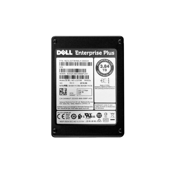 Hard drive Dell Compellent 3.84TB SSD SAS 12G 2.5" RI 4NMJF-CMPv