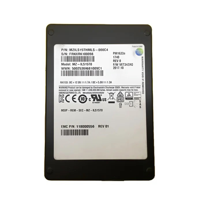 Hard drive EMC 15.36TB SSD SAS 12G 2.5" TLC RI 118000556