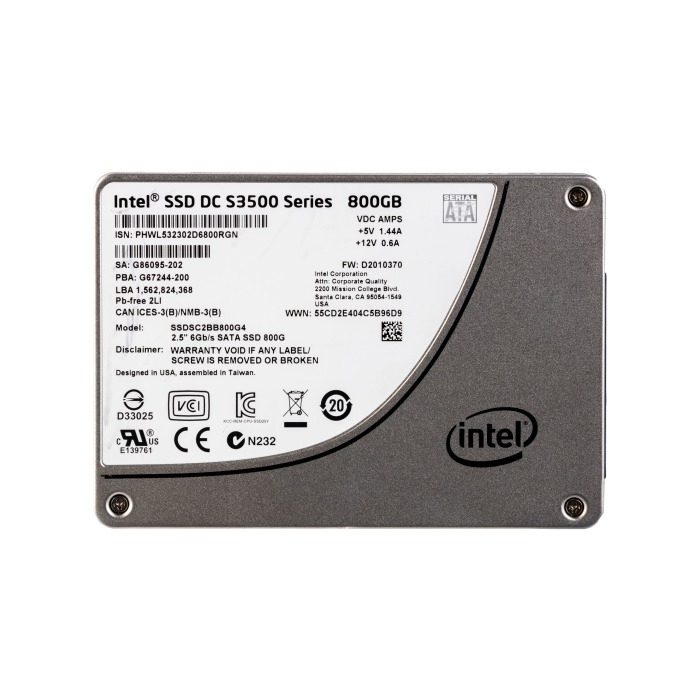 Hard drive Intel 800GB SATA SSD 6G 2.5" RI SSDSC2BB800G4