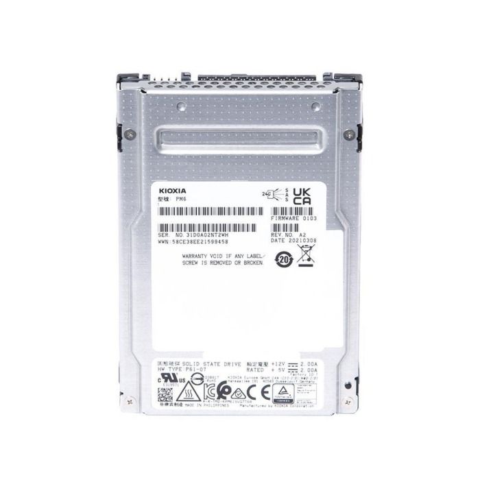Hard drive Kioxia 3.84TB SSD SAS 24G 2.5" TLC KPM6VRUG3T84
