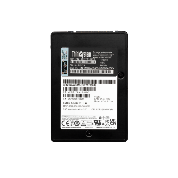 Hard drive Lenovo 1.92TB SSD NVMe PCIe 3.0x4 2.5" 1P4XB7A10175