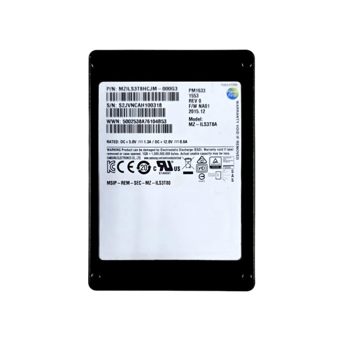 Hard drive Samsung 3.84TB SSD SAS 12G 2.5" TLC MZILS3T8HCJM-000G3