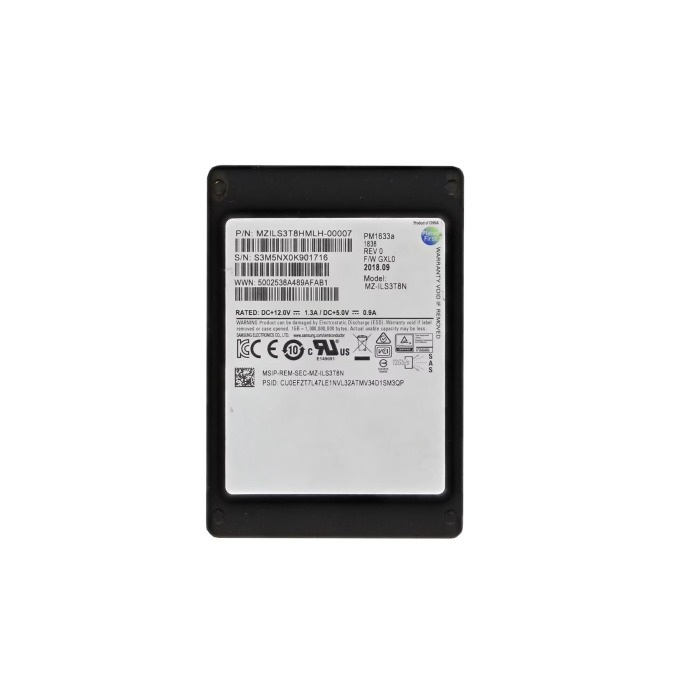 Hard drive Samsung 3.84TB SSD SAS 12G 2.5" TLC RI MZILS3T8HMLH-00007