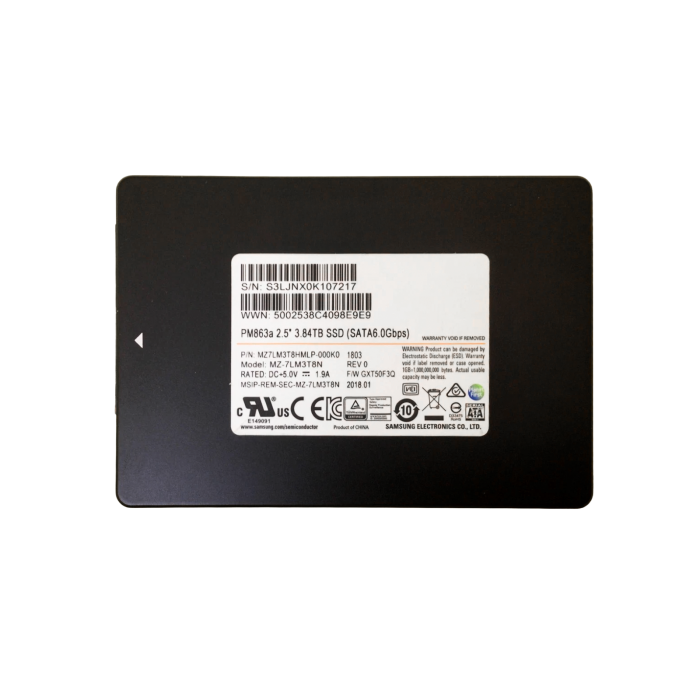 Hard drive Samsung 3.84TB SSD SATA 6G 2.5" TLC RI MZ7LM3T8HMLP-000K0
