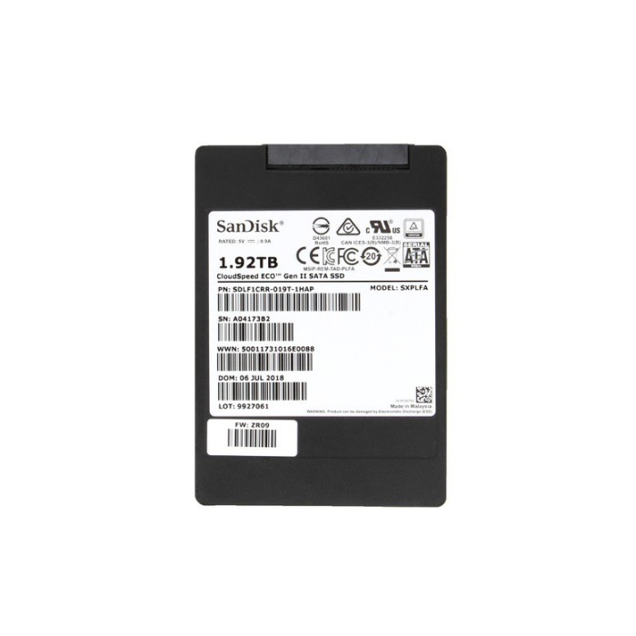 Hard drive SanDisk 1.92TB SSD SATA 6G 2.5" MLC SDLF1CRR-019T-1HAP